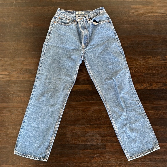 Re/Done Denim - Re/Done Blue Straight Leg Jeans